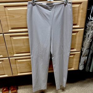 Talbots Cream Classic side-zip Pants